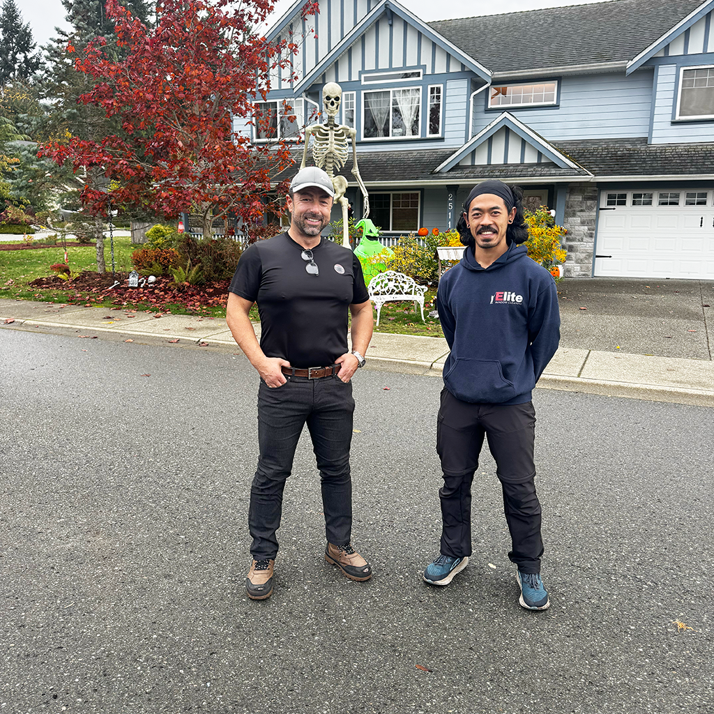 Sasa with coworker Anthony